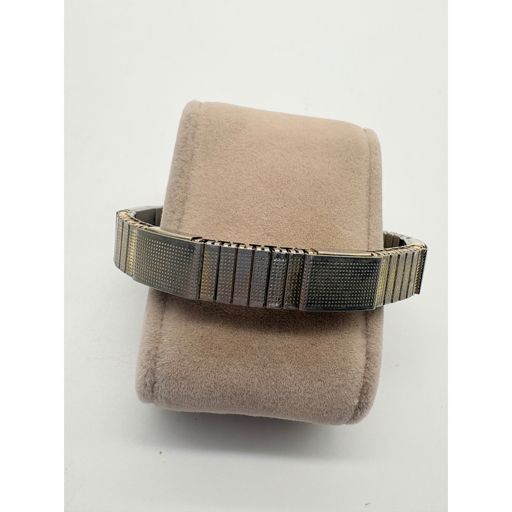 Major Stainless Steel Magnetic Therapy Expansion Bracelet Two-Tone Silver Gold‎